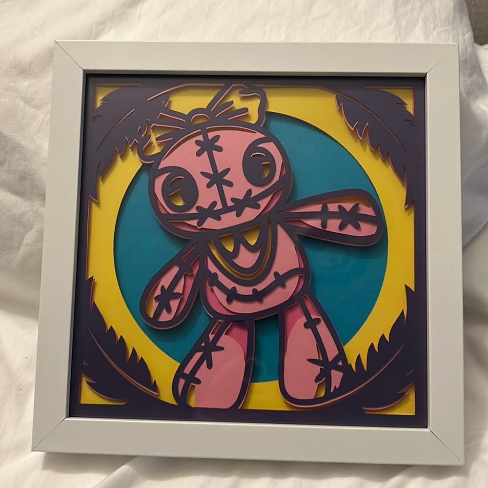 Voodoo doll shadow box